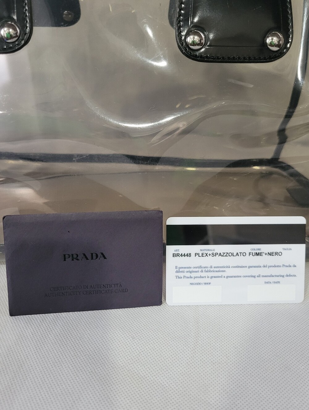 PRADA CLEAR Kisslock Runway Bag - Picture 8 of 10